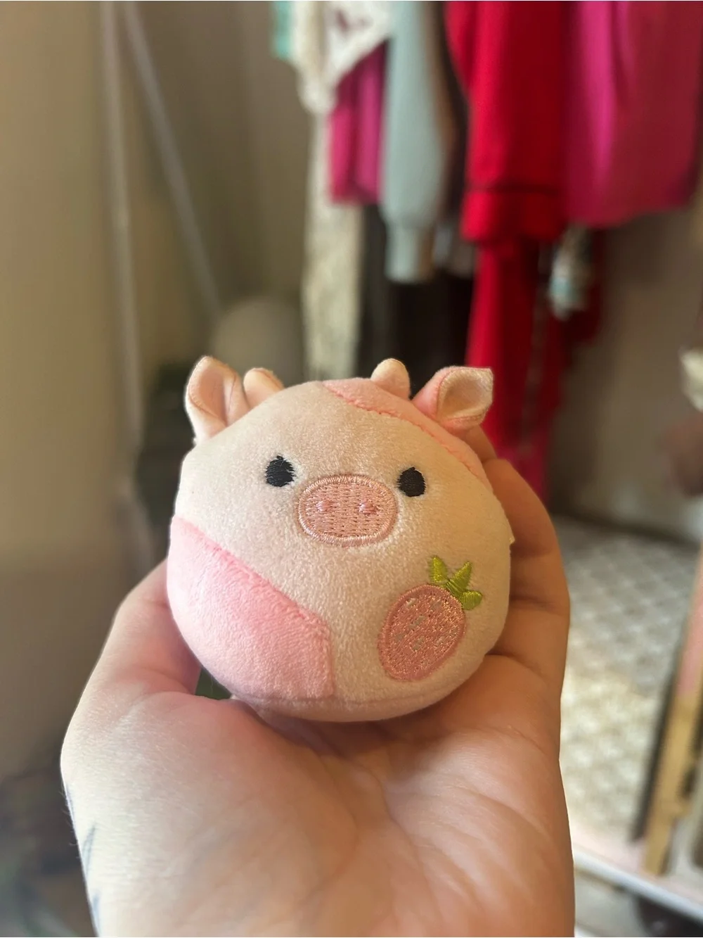 Strawberry Cow Mini Squishmallow